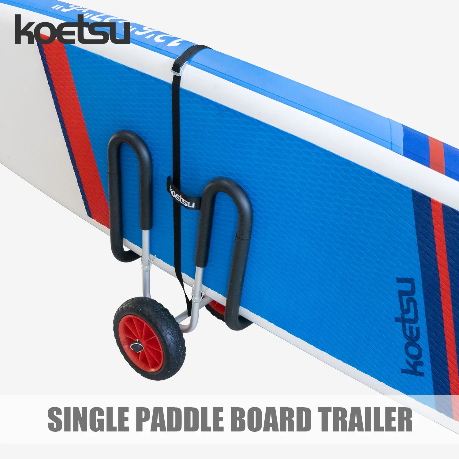 

KOETSU SUP Trailer, Summer SUP Cart, Aluminum SUP Cart for Surfboards and Stand Up Paddle Boards up to 15cm thick