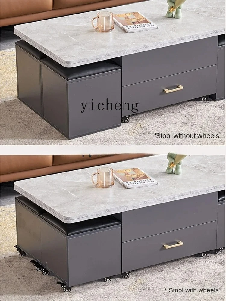 y9.4-  Changing Dining Tle Dual-Use Integrated Living Room Home Two-in-One Folding Movle Multifunctional