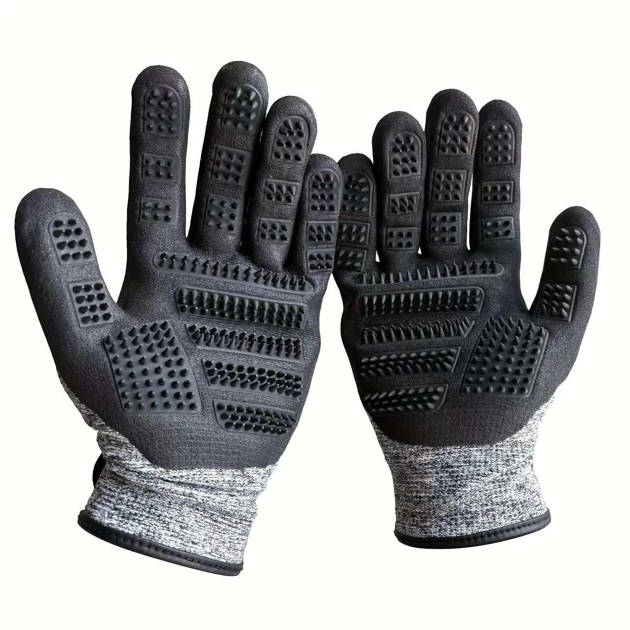 Horse Grooming Gloves Shedding Brush Pet Hair Remover Mitts for Equine Massage Cleaning Bathing Long Short Hair Deshedding Tool