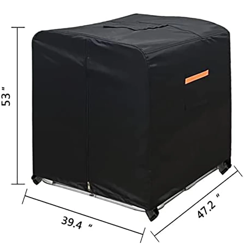 ZipperIBC Tote cover 330 gallon water tank protection cover heavy waterproof sunscreen material 1000L outdoor cover