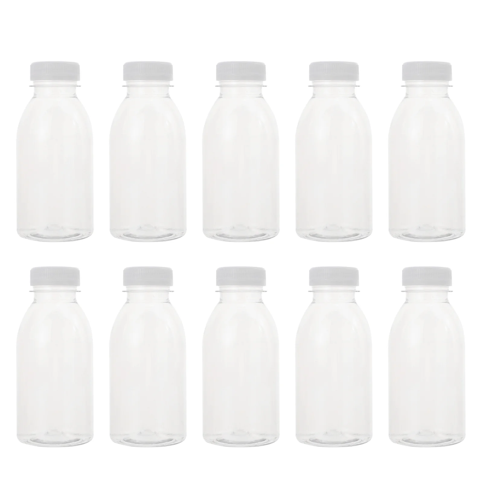 

10 Pcs Milk Juice Bottle Baby Sensory Aesthetic Water Bottles Termose Empty Transparent Plastic Clear Reusable Drink Storage