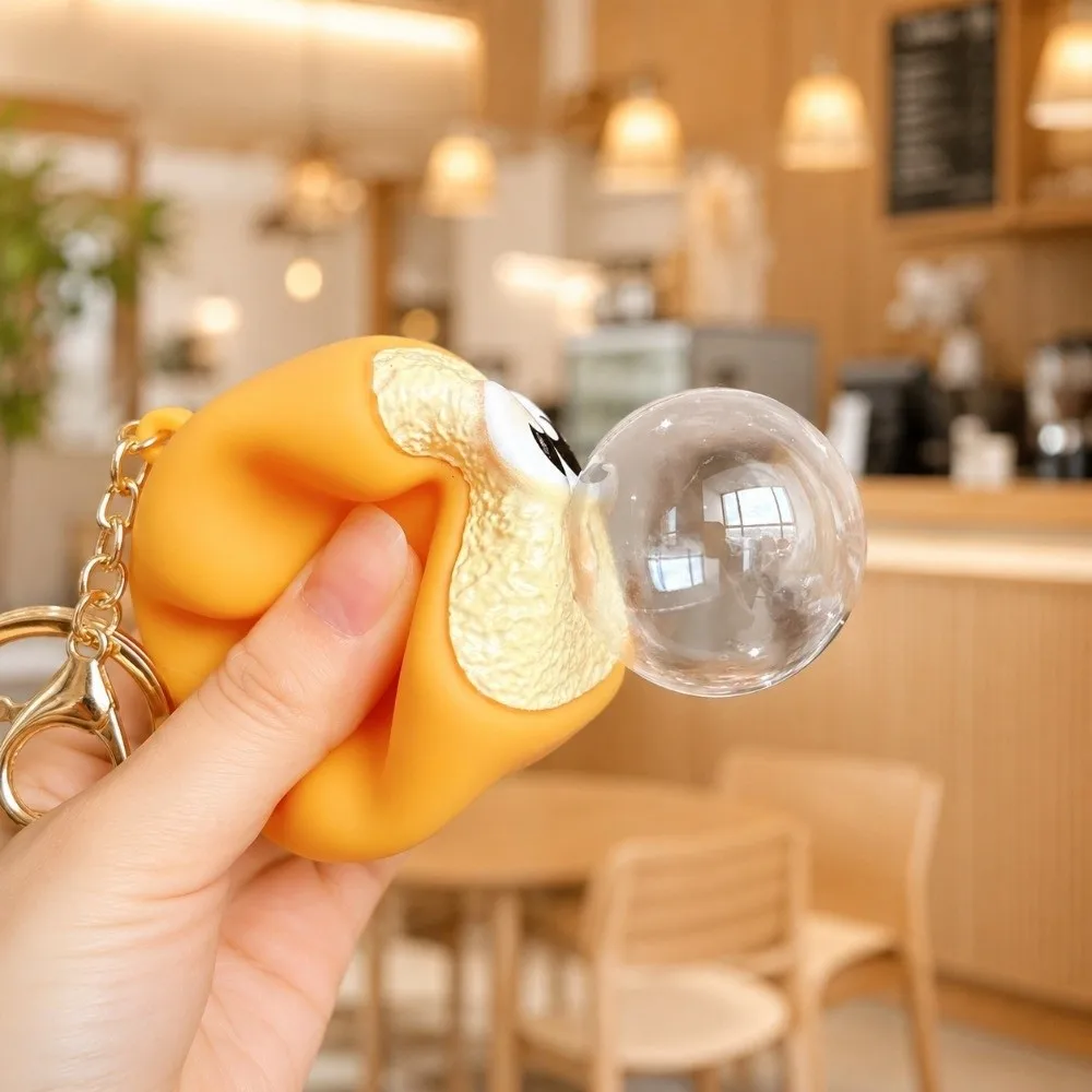 Bubble Blowing Bubble Squeeze Keychain Dessert Shape Stress Relief Food Fidget Sensory Play Dessert Bubble Sensory Adults