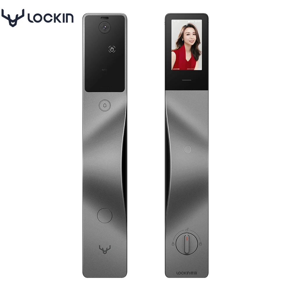 

Lockin V5 MAX Smart Lock Palm Vein Biometric Recognition 3D Face Recognition Fingerprint Door Lock Work with Mihome Homekit