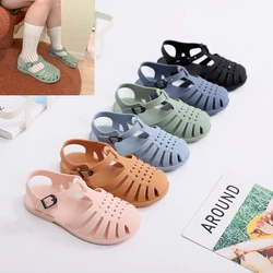 Sandalia Child Beach Shoes For Sea Summer Girls Gladiator Sandals Baby Soft Non-slip Princess Jelly Shoes Boy Roman Flip-flops