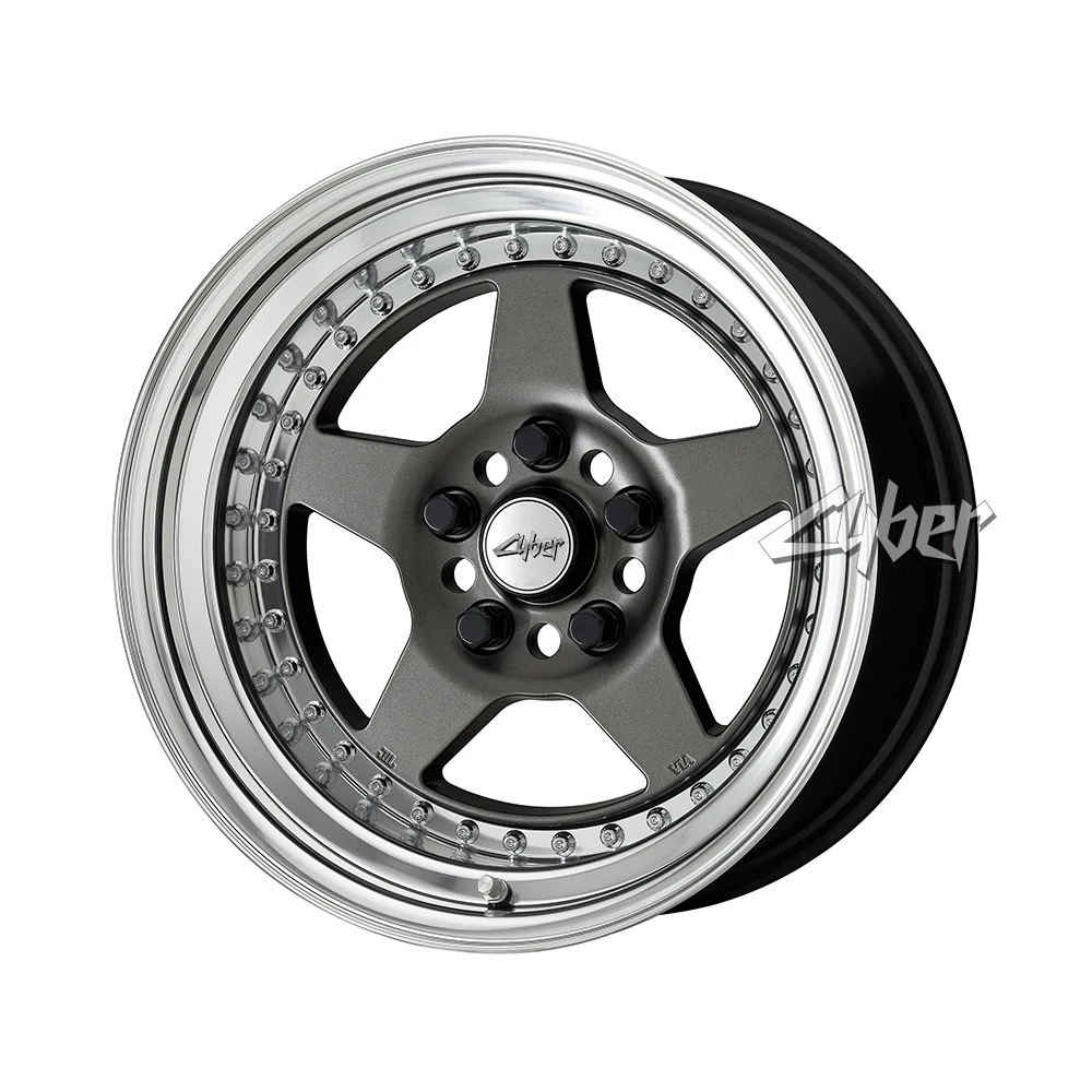 WORK Meister CR01 3 Piece Forged Aluminum Wheels Alloy Rim Deep Dish Step Rim for MX-5 Miata Retro JDM Street Tuning Style