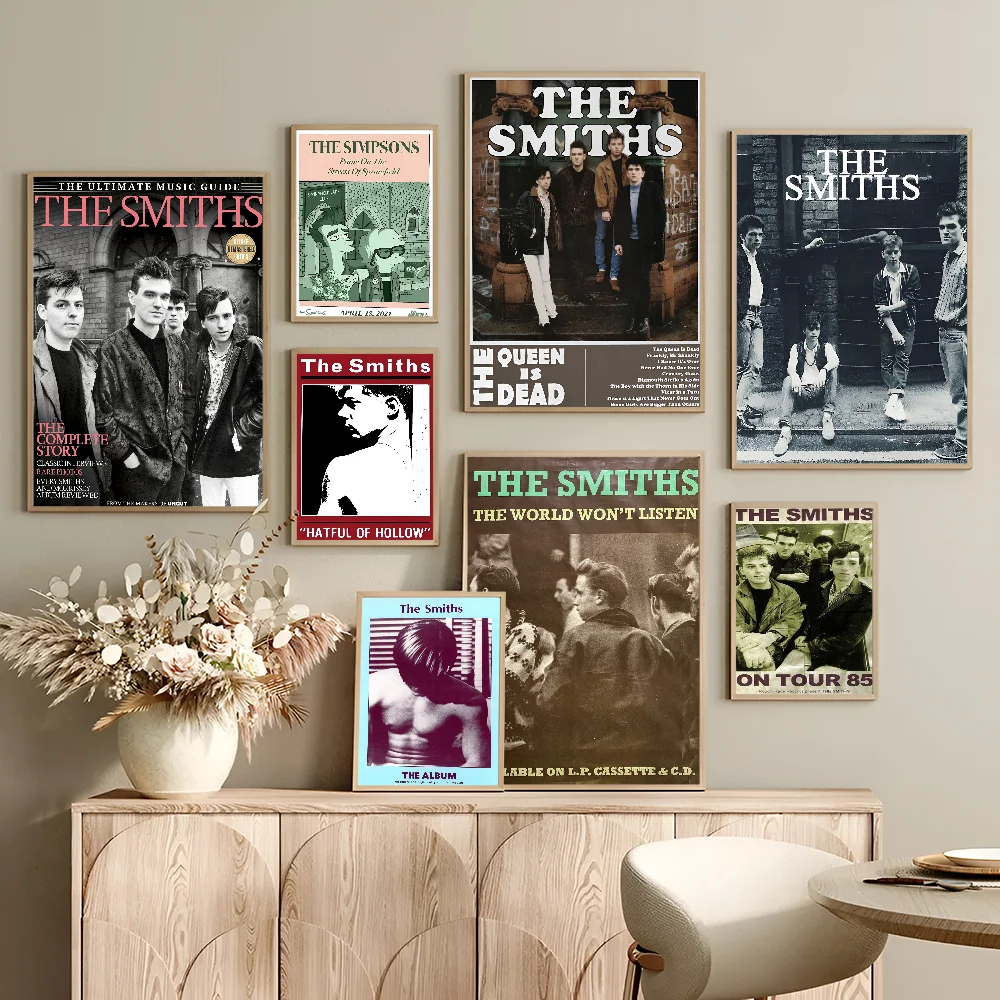 T-The S-Smiths Classic Vintage Posters Vintage Room Bar Cafe Decor Stickers Wall Painting
