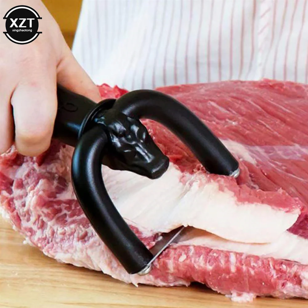 2022 New Meat Fat Trimmer Beef Pork Handheld Slicer Clean Beef Slicer Fat Cuisine Barbecue Tools Cooking Gadget Kitchen Supplies