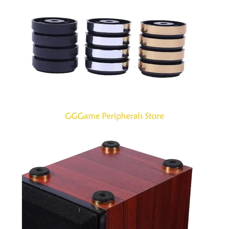 U55B 2Pieces Subwoofer Isolation Feet for Home Music Equipment,AntiSlip Foam Base