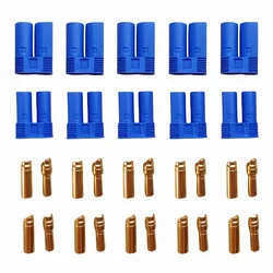 5Pair/10pcs EC5 Connector Plugs Bullet Banana Plug Male Female for RC ESC RC Quadcopter FPV Racing Drone Lipo Battery DIY Parts