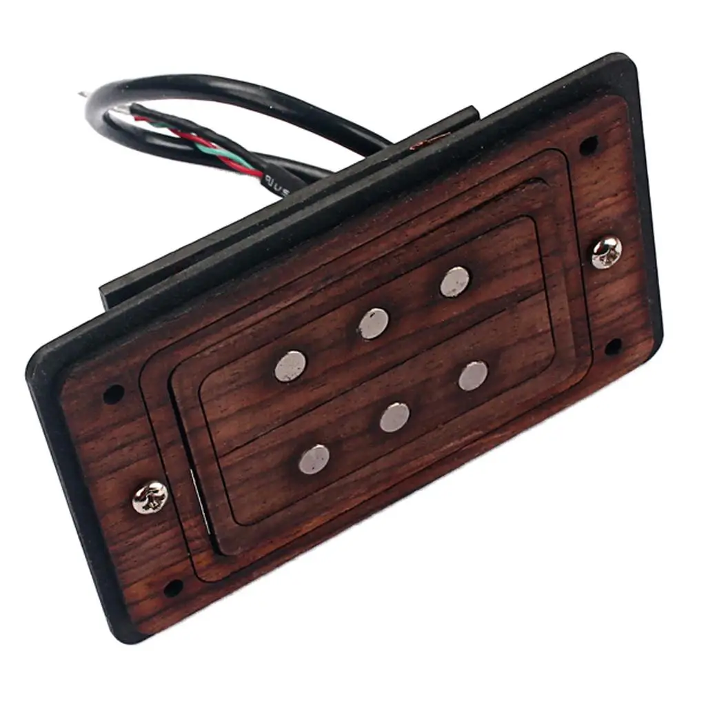 Wired 3 String Cigar Box Guitar Double Coil Pickup with Screws DIY