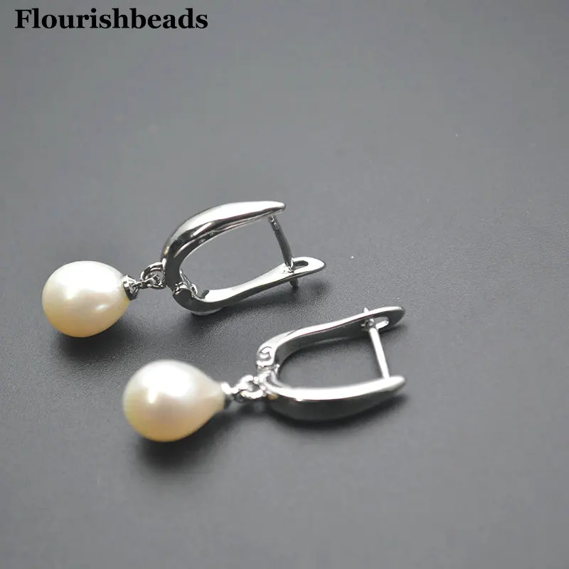 Wholesale 5pairs Natural Freshwater Pearl Water Drop Dangle Earrings Fashion Woman Party Jewelry