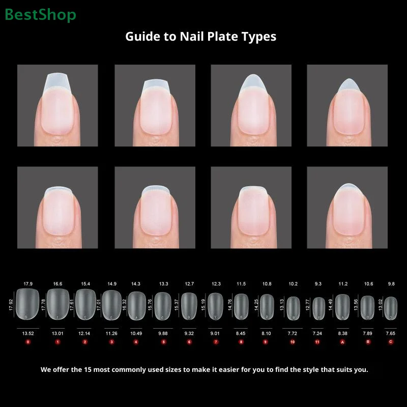 150 pezzi stampa senza soluzione di continuità su punte per unghie finte copertura completa trasparente punta per unghia smerigliata lunga bara mandorla unghie artificiali