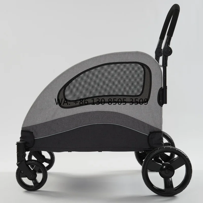 Large 4 Wheel Luxury Jogging Travel Pet Stroller Cosy Handle Dog Strollers Pet Trolley for Large Dog