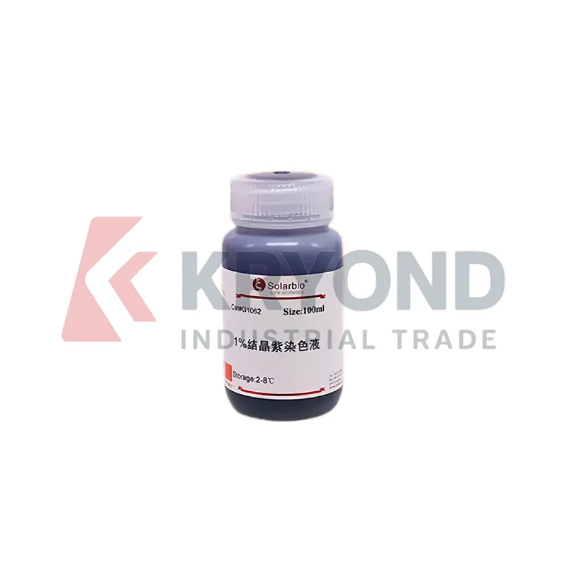 Solarbio Crystal Violet Solution G1062 Laboratory Staining Reagent for Cell Microscopy Research Testing Lab Use 10ml 100ml 500ml