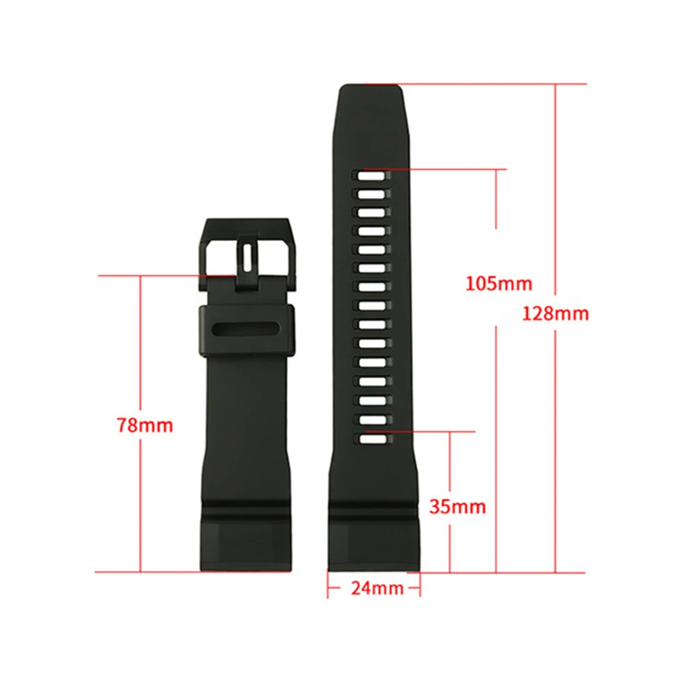 Strap for GA-2000 GA-2200M-1A/4A PRG-600 Replacement 24mm Resin Silicone Outdoor Adventure Comfortable Watch Band