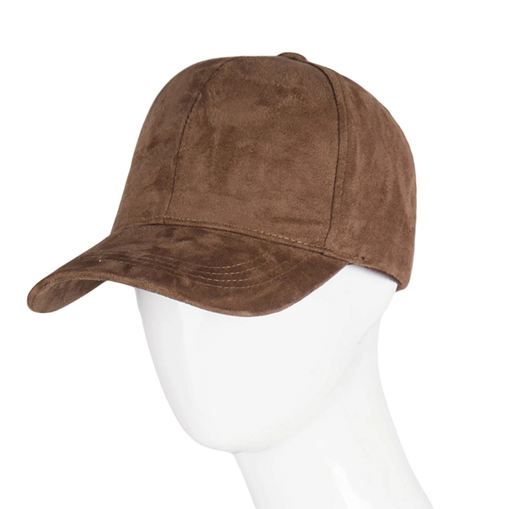Mode Marke SnapbackBaseball Kappe Frauen Gorra Straße Hip Hop Wildleder für Damen Schwarz Grau Baseball Hüte – Detail 7
