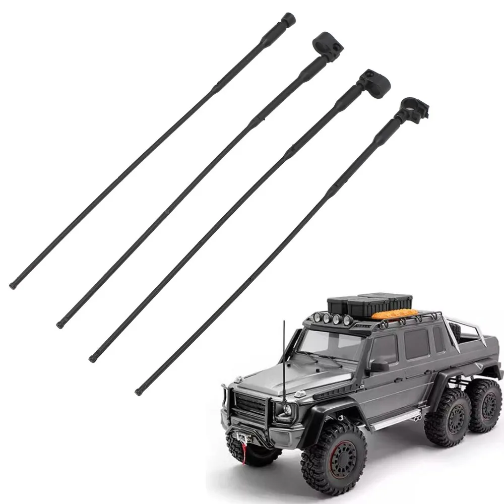 4Pcs 180mm Simulation Antenna Decoration RC Antenna Accessories for Axial SCX10 90046/UTB10 Capra 1/10 1/8 RC Crawler Cars