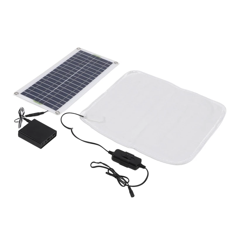 12V 50W Solar Heating Winter Warmer Blanket Mono-polycrystalline Silicon Solar Electric Pad Pet Heating Mat