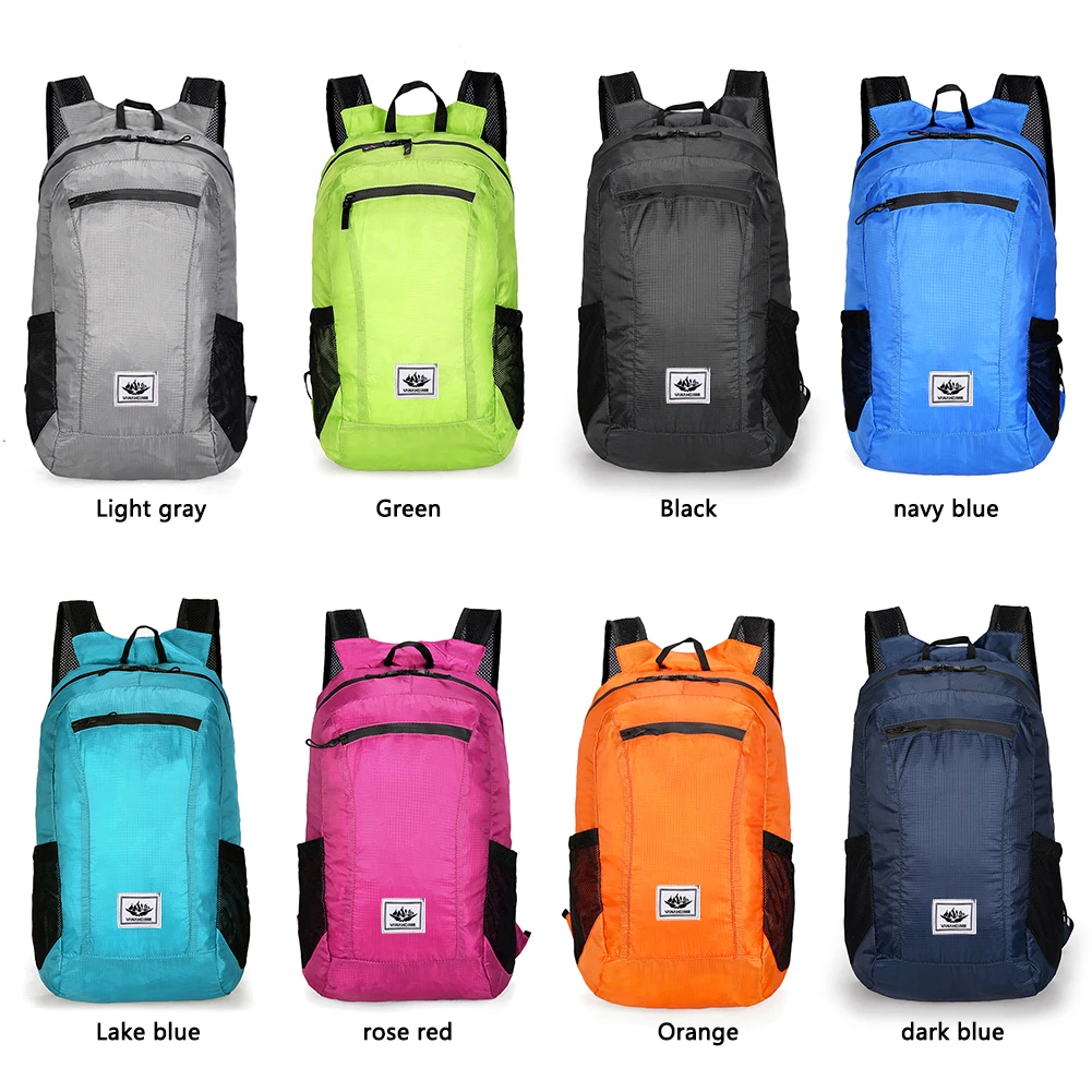 20L Portable Foldable Backpack Waterproof Mountaineering Bag Ultralight Outdoor Climbing Cycling Bag Knapsack Hiking Daypack