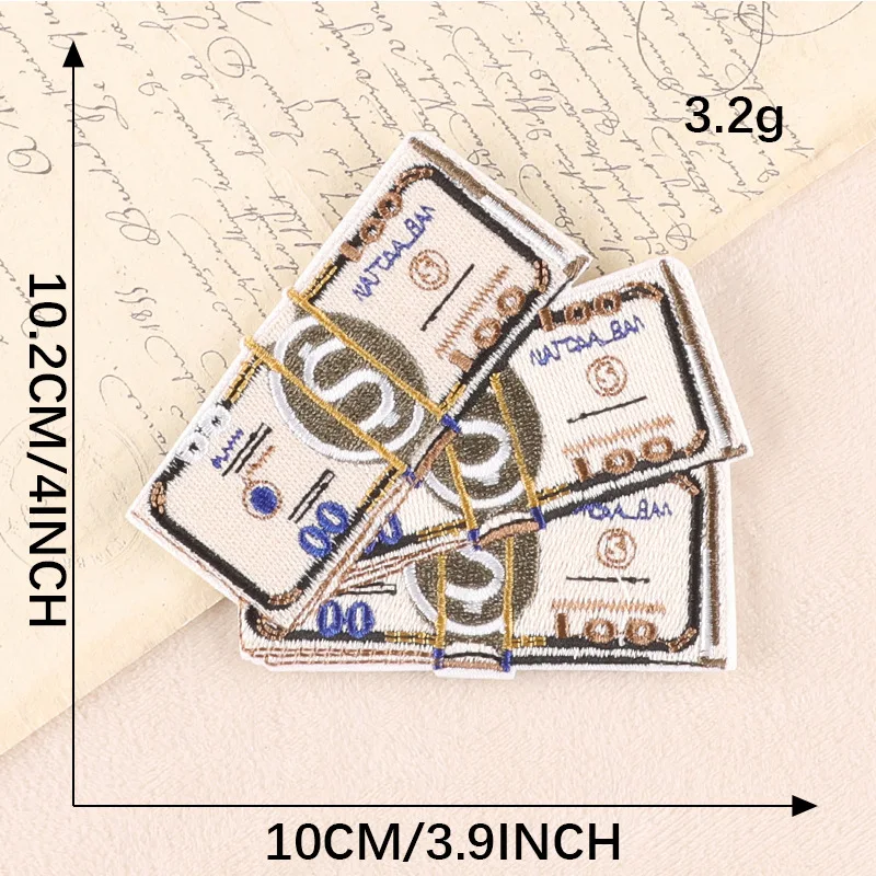 Geld Eisen auf Patches für Kleidung Designer Feuer Diy bestickt thermoadhäsive Mochila Thermal Parches Rock Nähen Jacke süße Hut – Detail 8