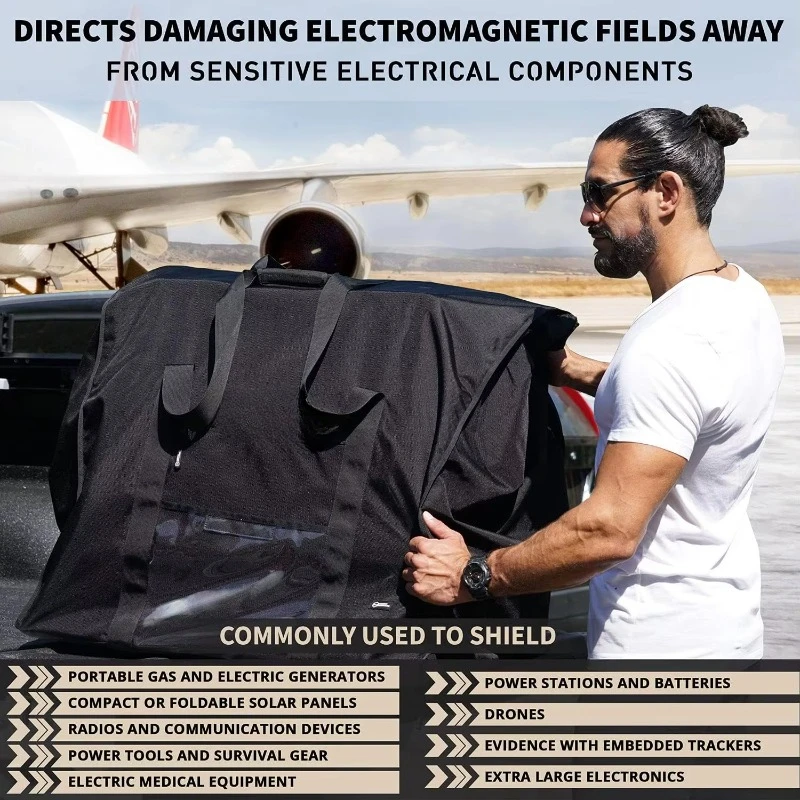 Shield for Generators & Extra-Large Electronics // Military-Grade Faraday Bag for Digital Forensics Preppers EMP CME Solar Flare