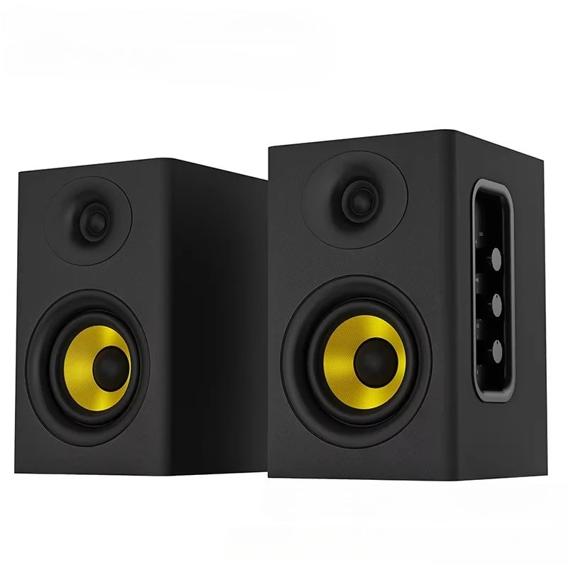 3 Inch Active Monitor Speaker, Bluetooth Bookshelf Speaker for Phone Computer DJ Mixing Home Audio Listening
