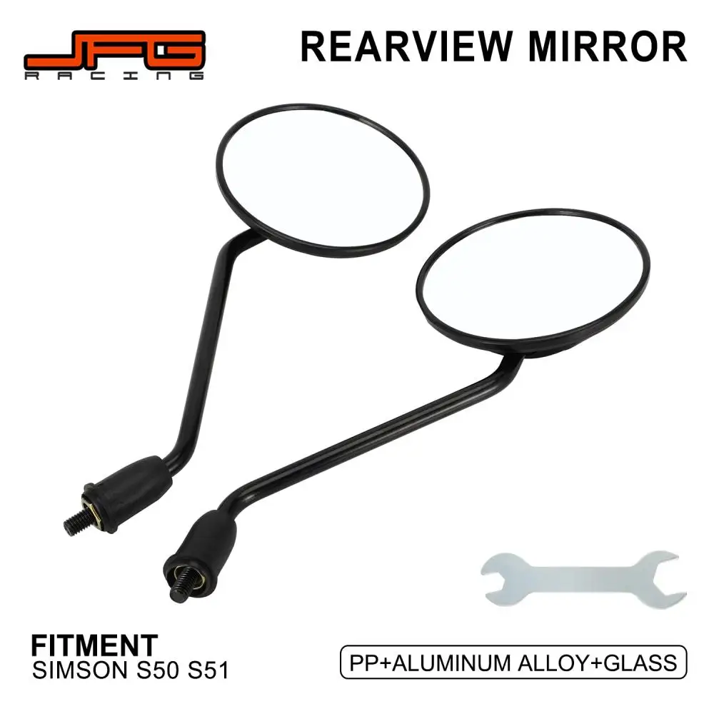 

Motorcycles Accessories Rear View Mirror Side Mirrors For SMISON S50 S51 Electric Vehicle E-Bike Motorbike Moto Aluminum Glass
