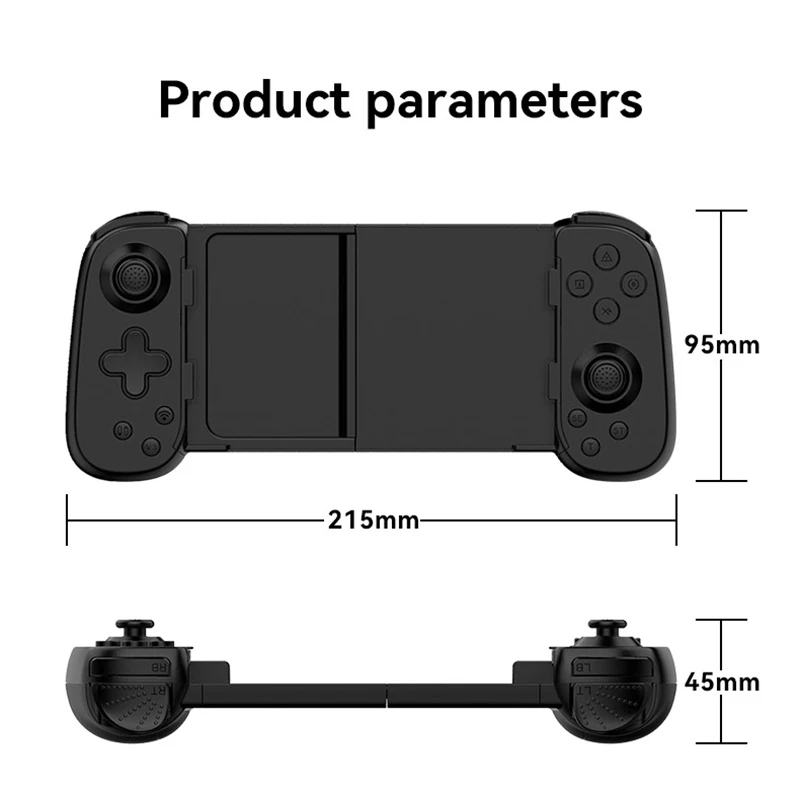 Bluetooth-compatible Wireless Stretching Gamepad For Switch Console Controller PC Android IOS Device Six-axis Joystick Gamepads