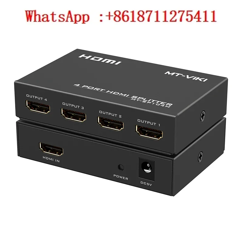 MT-SP104M HD 1 in 4 out  splitter, 4 way 4K computer, notebook set-top box, surveillance TV, monitor, projector, splitter