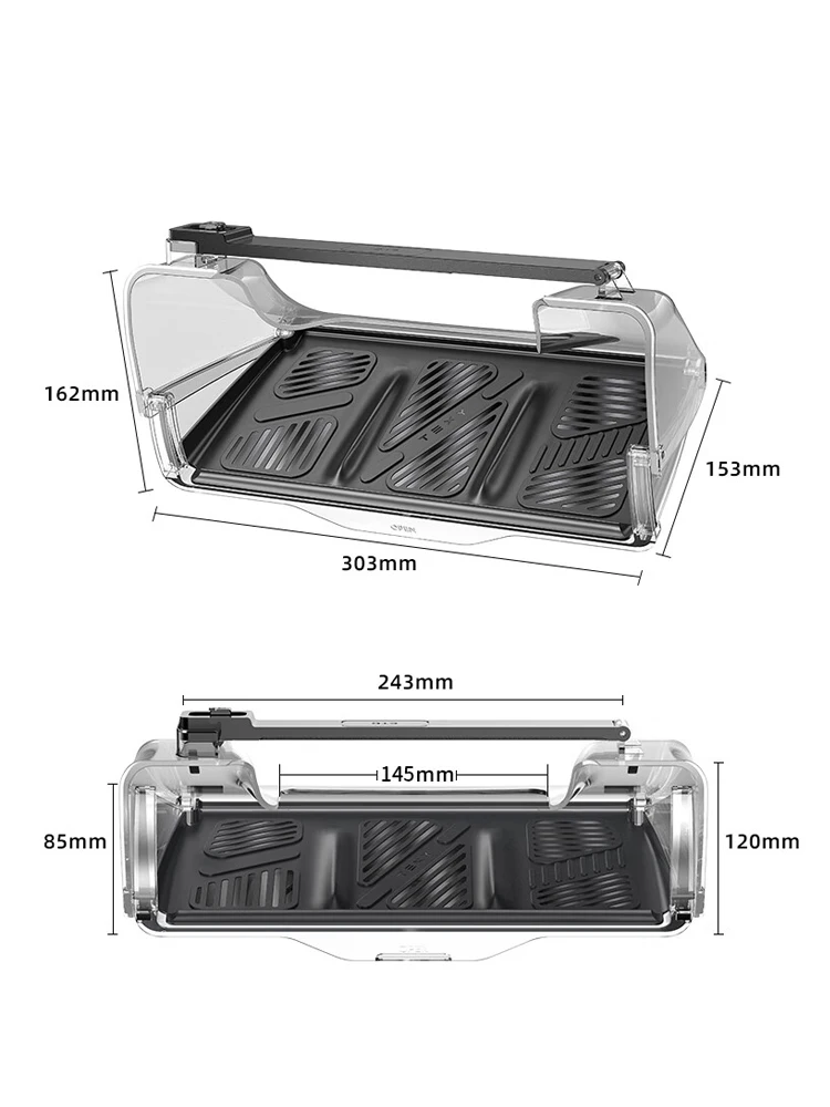 TEEQ For Tesla Model 3 Highland 2023 2024 Model Y Under-Screen Hidden Storage Box New Behind The Screen Storage Box Accessories