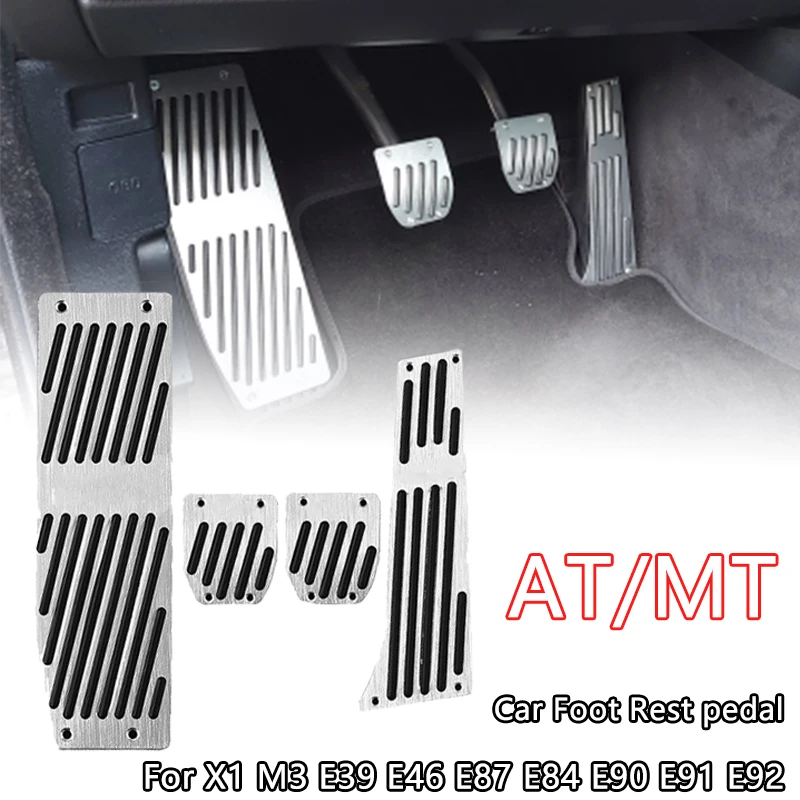 

For BMW X1 M3 E39 E46 E87 E84 E90 E91 E92 AT / MT Car Accessories Foot Rest pedal Pads Gas Refit Accelerator Brake