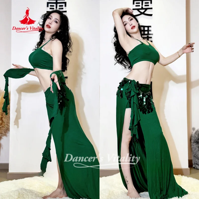 abbigliamento-per-danza-del-ventre-top-gonna-sciarpa-per-i-fianchi-set-3-pezzi-morbido-e-confortevole-abbigliamento-per-danza-orientale-femminile