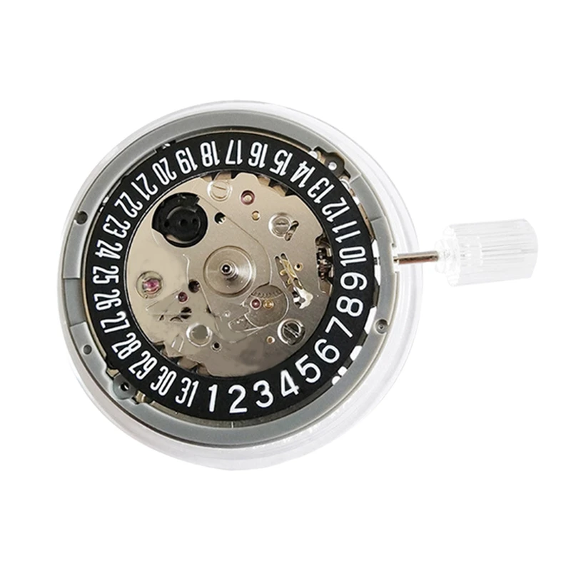 NH35/NH35A Movement 6-Digit Black Single Calendar Three-Needle High-Precision Automatic Mechanical Movement Replacement