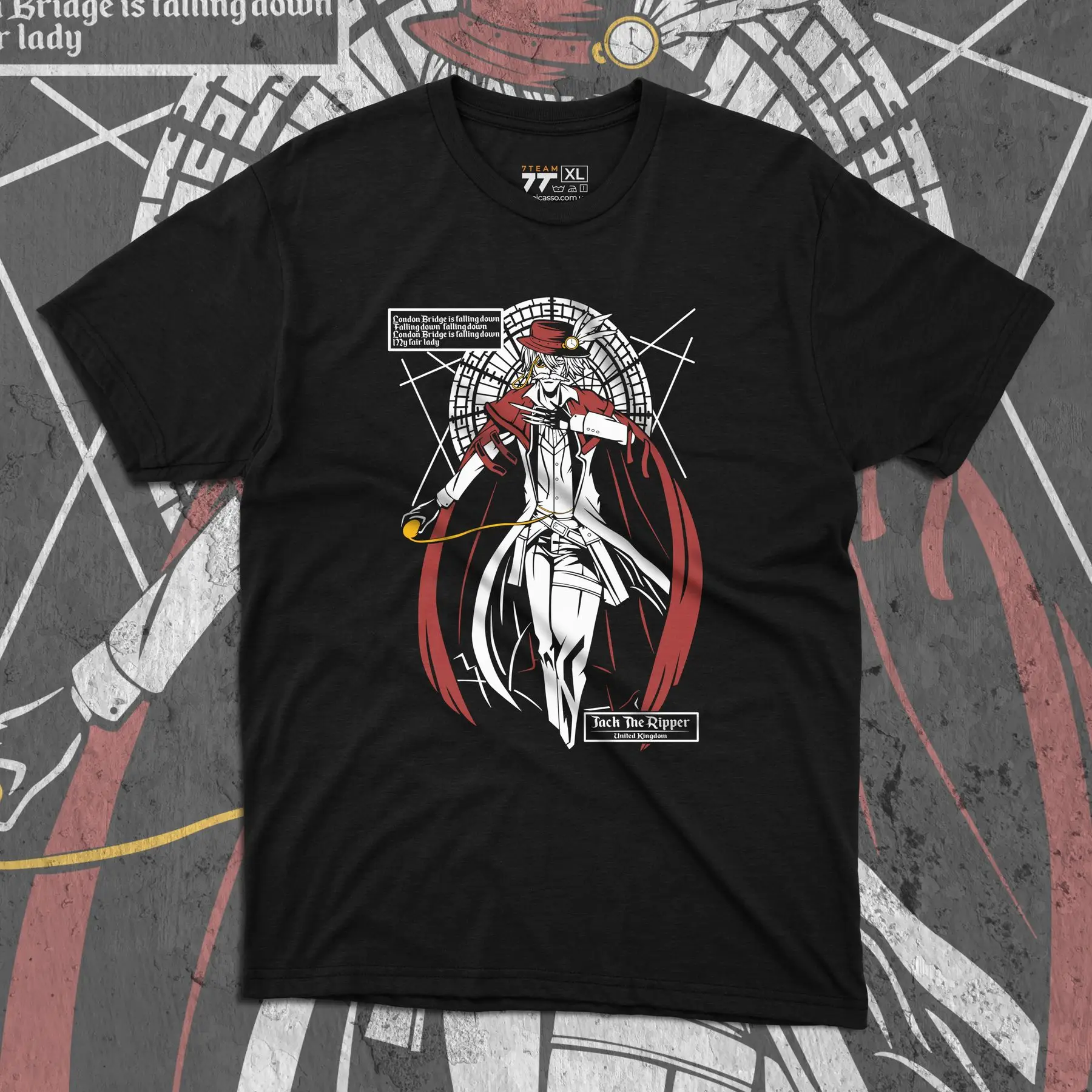 T-shirt with Record of ragnarok print - Jack Ripper