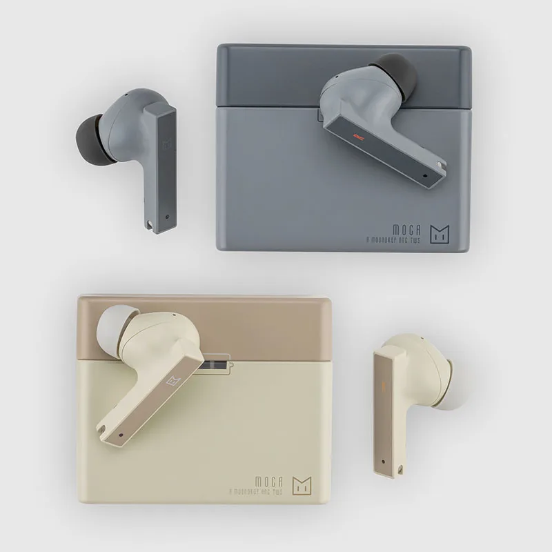 Наушники-вкладыши Moondrop MOCA, HiFi звук, ANC TWS низкая задержка, автоматическое повторное подключение, Беспроводная зарядка, управление басами