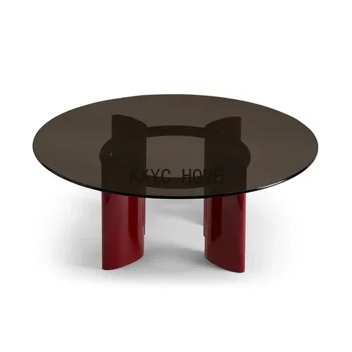 Nordic Solid Wood Tea Tafel Creative Glass Tea Tafel Klein Apartment Woonkamer Kleine Tafel