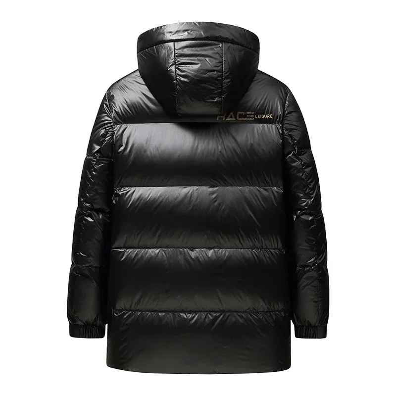 Men's Hooded Down Jacket 2024 Long Coat Luxury Designer Clothing Winter Thickened Jacket Cold-Proof Clothes High-Grade Filling