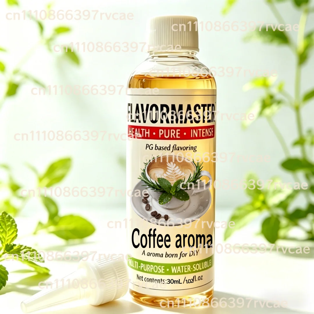 Concentrado de Sabor a Café Soluble en Agua con Aroma Intenso, Cumple con TPD, Grado Alimenticio, para Preparación de Bebidas Caseras a Base de PG