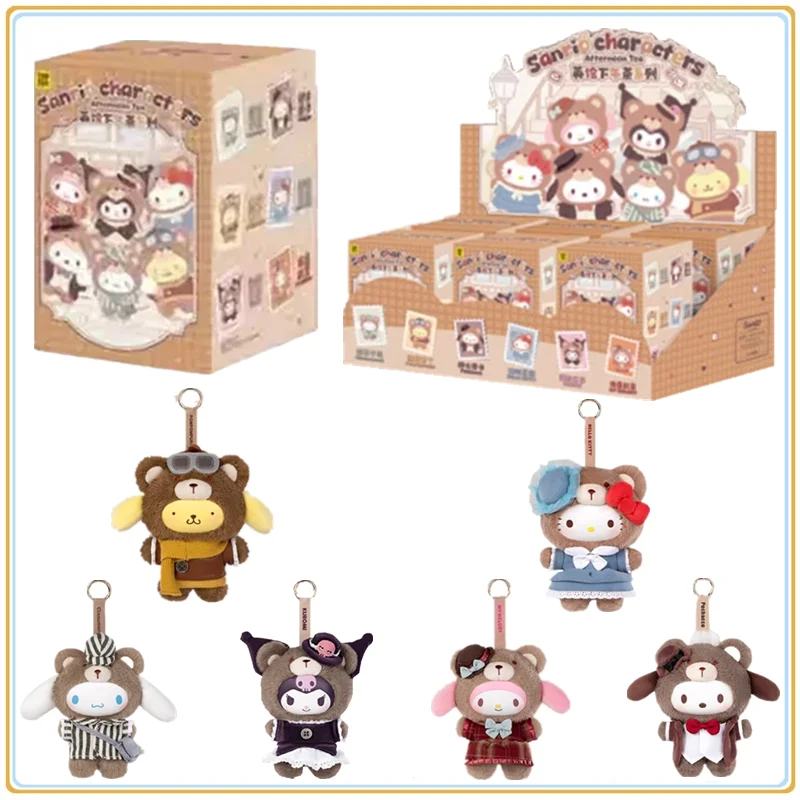 

Персонажи Sanrio, британская серия послеобеденного чая, виниловая кукла, слепая коробка, игрушки, кавайная фигурка, мультяшный декор, подарки-сюрпризы