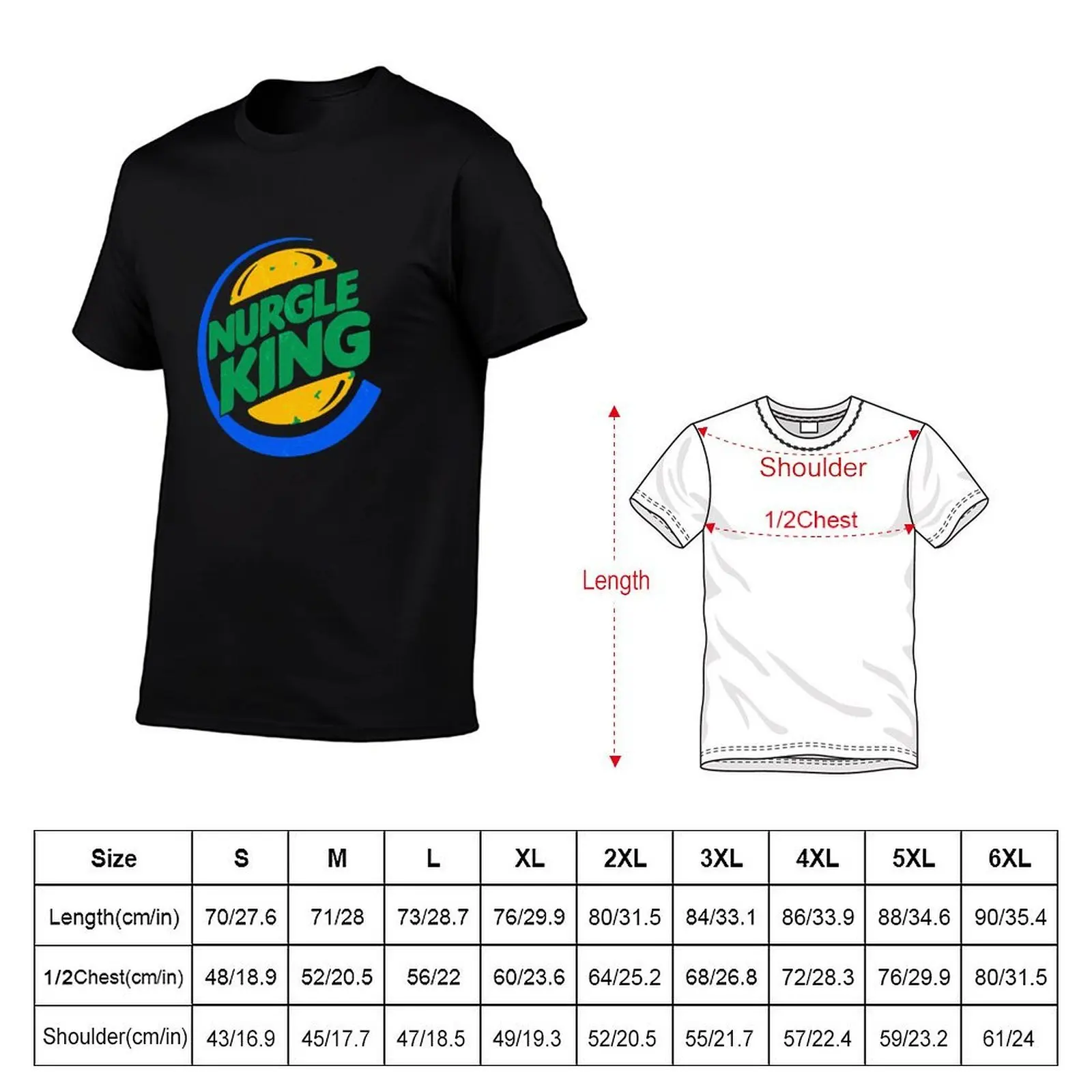 Nurgle King T-Shirt graphics funny shirt cotton mens t shirt