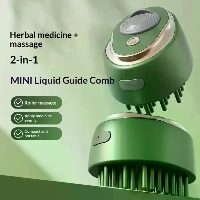 Scalp Applicator Fluid Guide Comb Head Massager Mini Massage Comb For Hair Growth Hair Care Use Soothe