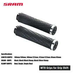 SRAM GRIP MTB Grips for Grip Shift Available in full-length 122mm grips with dual locking bolt clamps