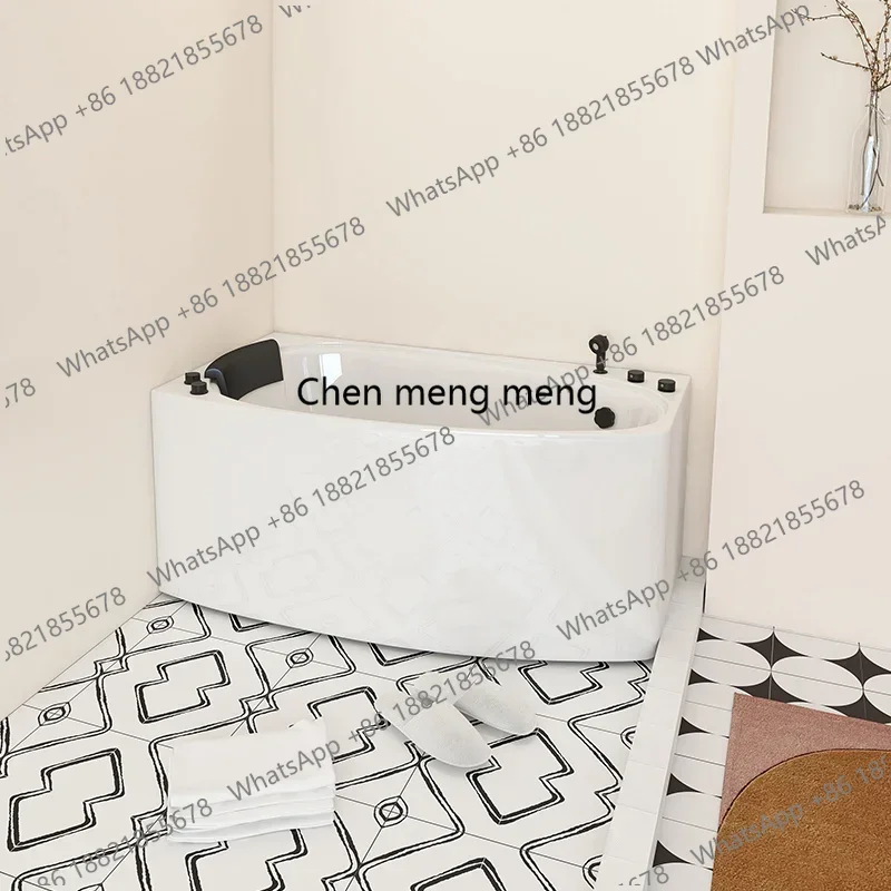 Small Apartment Japanese Bathtub Bathroom Massage Surfing Arc Independent Constant Temperature Bathtub