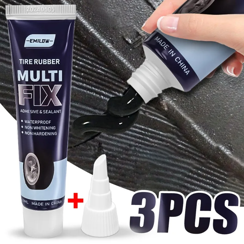 Special Tire Crack Repair Adhesive Car Outer Tire Wall Repair Glue Electric Bicycles Motorcycle Inner Tubes Black Soft Adhesive