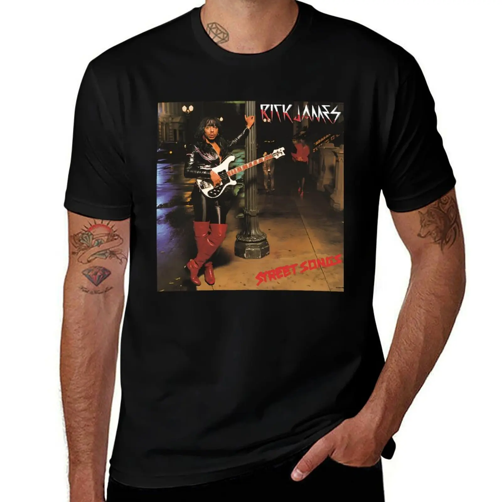 

Rick James Album T-Shirt vintage custom shirt graphic t shirt vintage summer top mens clothes