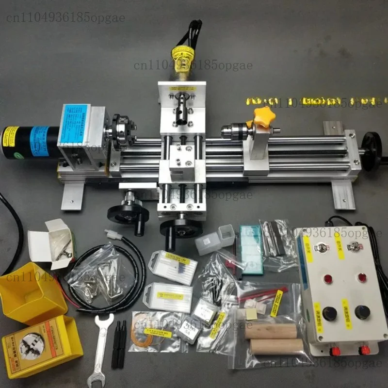 Multifunctional Micro Lathe 180W Grinding And Polishing Bead Processing Mini DIY Woodworking Lathe 2000-6000RPM