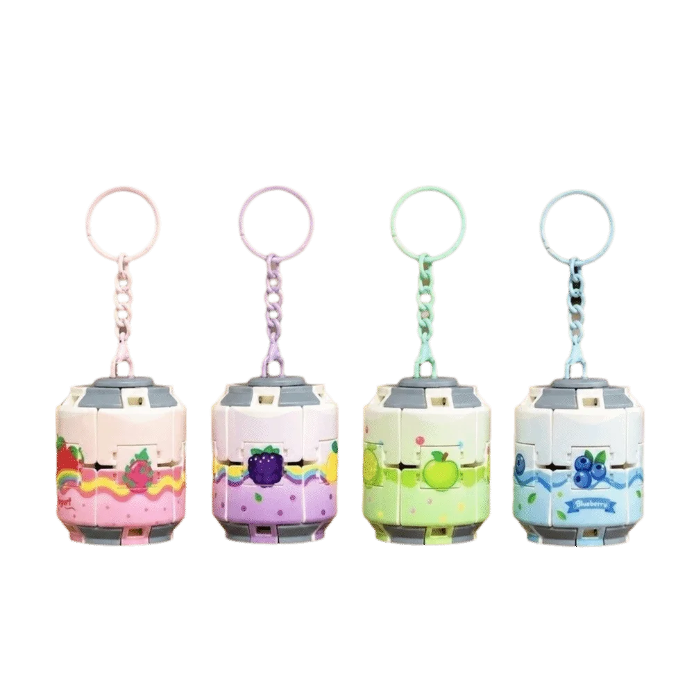 Kreativer Gyroball Soda-Dosen-Fidget-Anhänger, Taschen-Charm, dosenförmiger rotierender Schlüsselanhänger, lustiger Fingerspinner, Druck- und Drehspielzeug fürs Büro – Detail 1