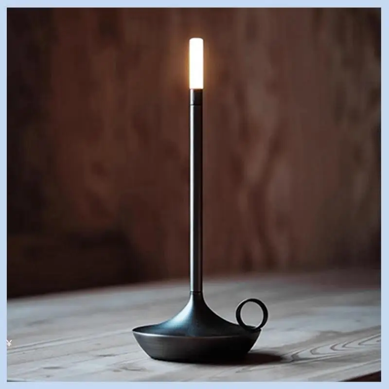 

AS63-Aladdin Candlelight Camper Table Lamp Rechargeable Camper Warm Light Candle Lamp Dinner Atmosphere Table Lamp