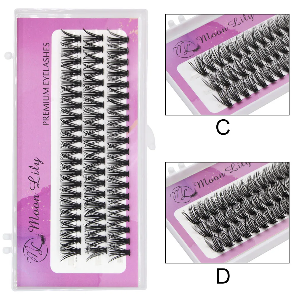 Premium 20D Individual Cluster Eyelash Extension Natural 3D Russian Volume Faux…