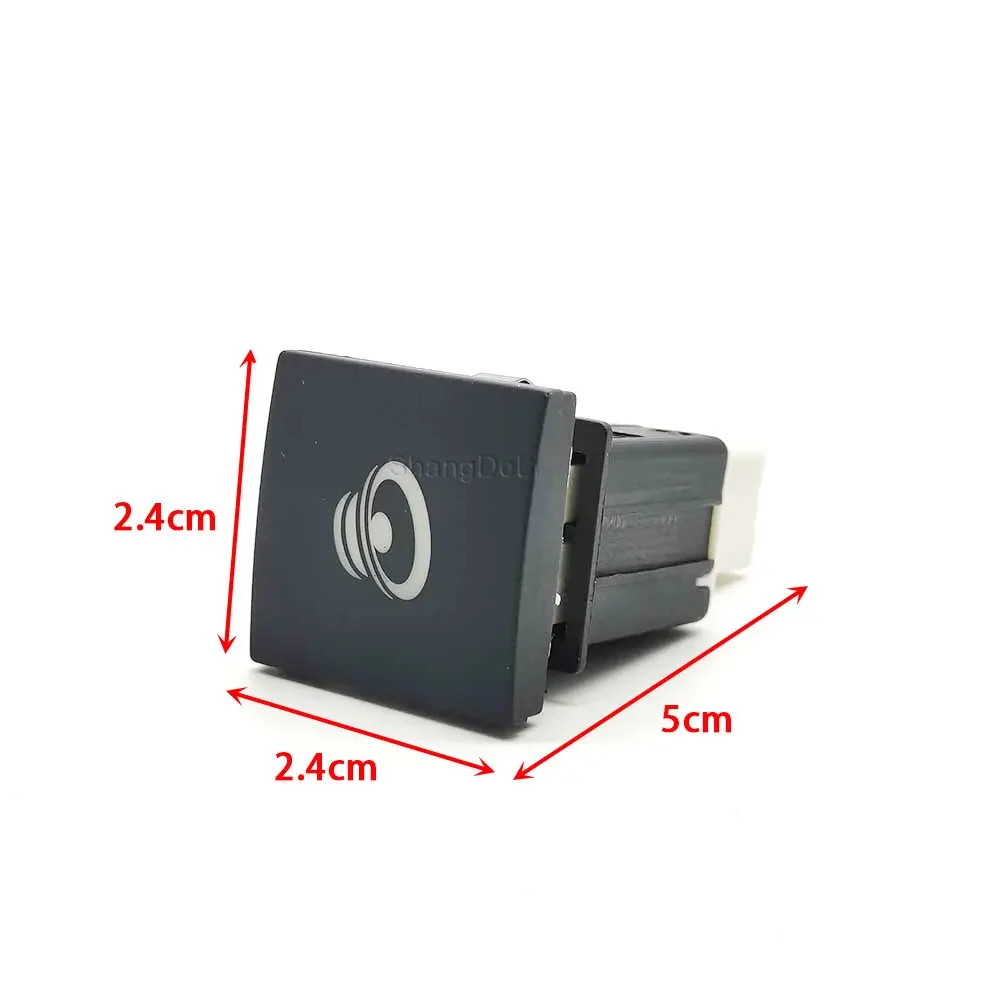 For VW Golf 6 Jetta 5 EOS Scirocco 2006 - 2012 Car LED Light Sound Speakers Switch Button Auto Accessories
